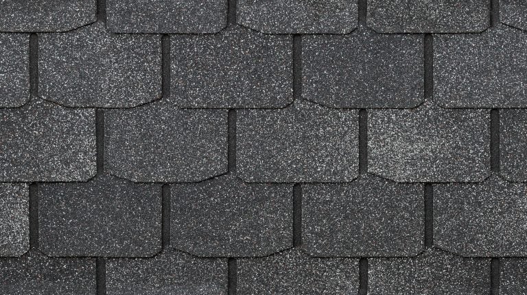 luxury asphalt shingles-close up of black luxury shingles