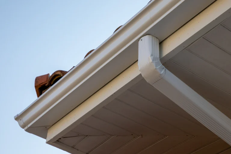 close up to roof drip edge flashing