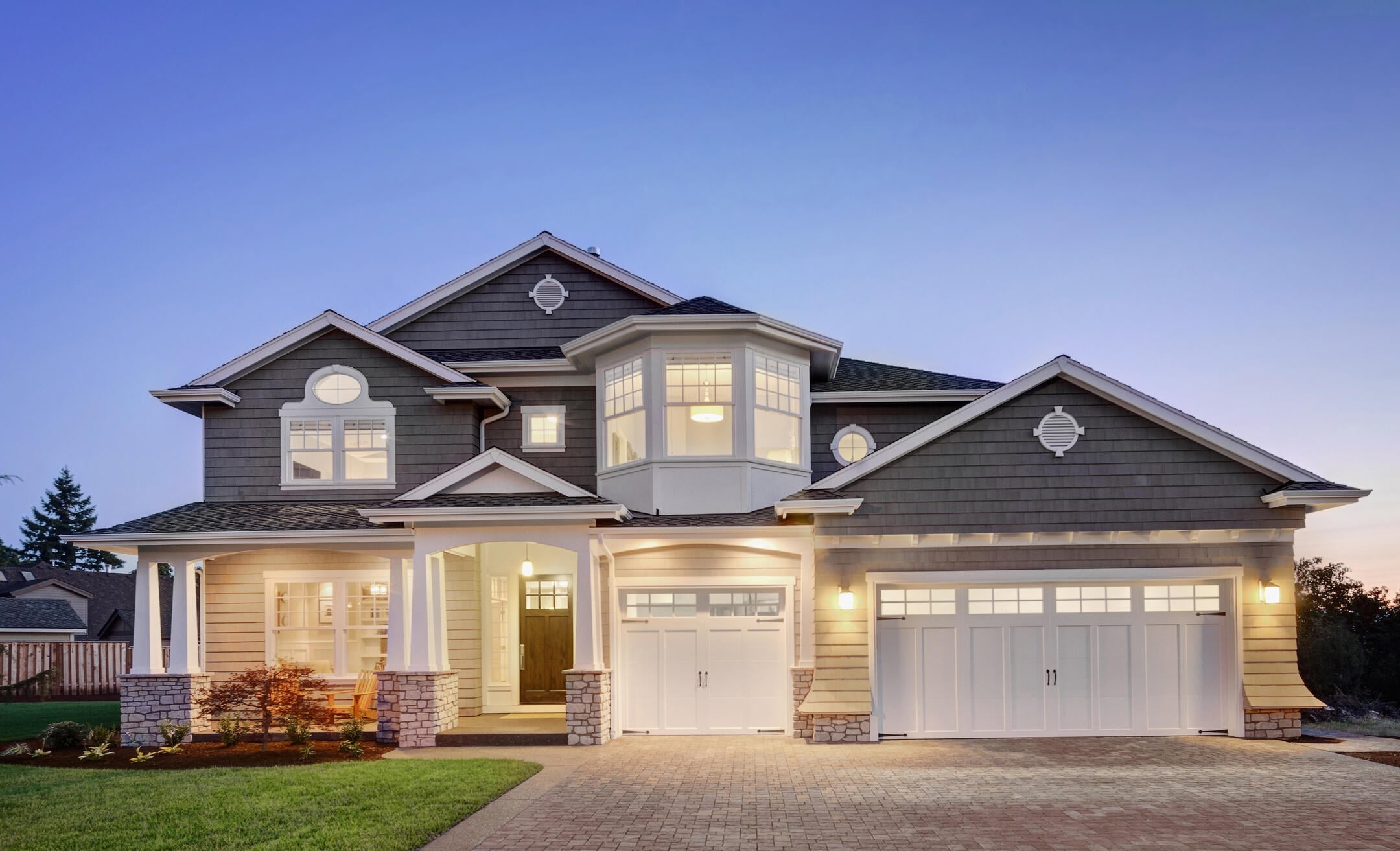 solar heat gain coefficient-house exterior with variety of windows