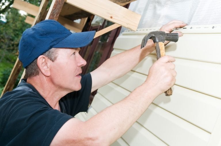 hammer with vinyl siding