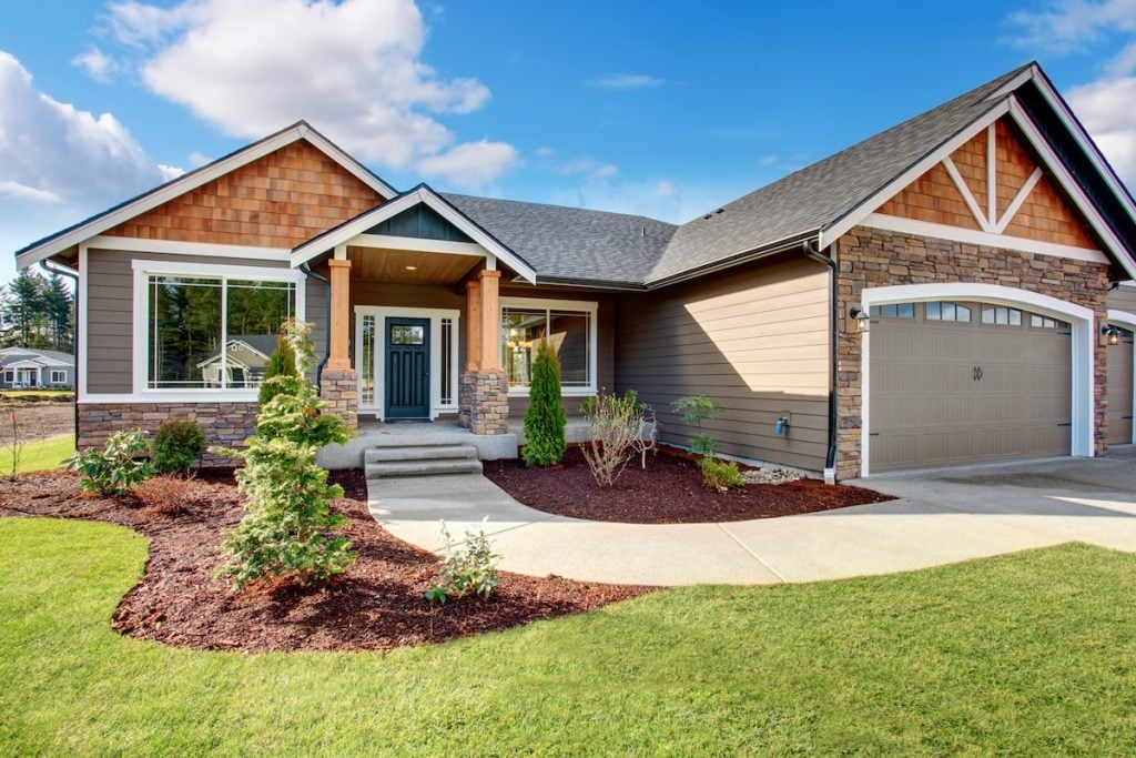 certainteed siding colorsLarge modern house with walkway and lots of grass.