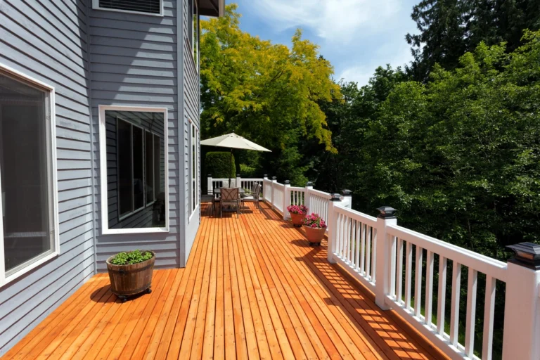 House with cedar deck