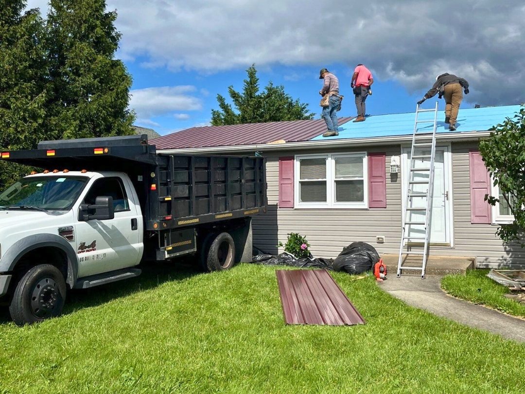 roofing hagerstown workers on top of a roof