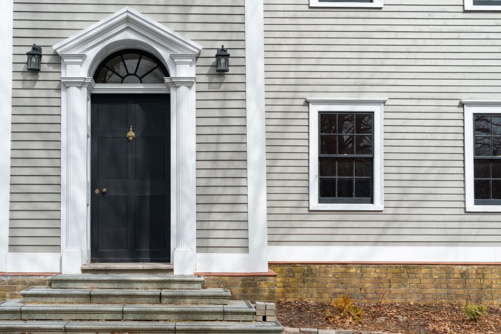 impact resistant doors vintage door beige siding